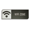 Placa de Sinalização Indicativa em MDF Efeito 3D - WIFI ZONE